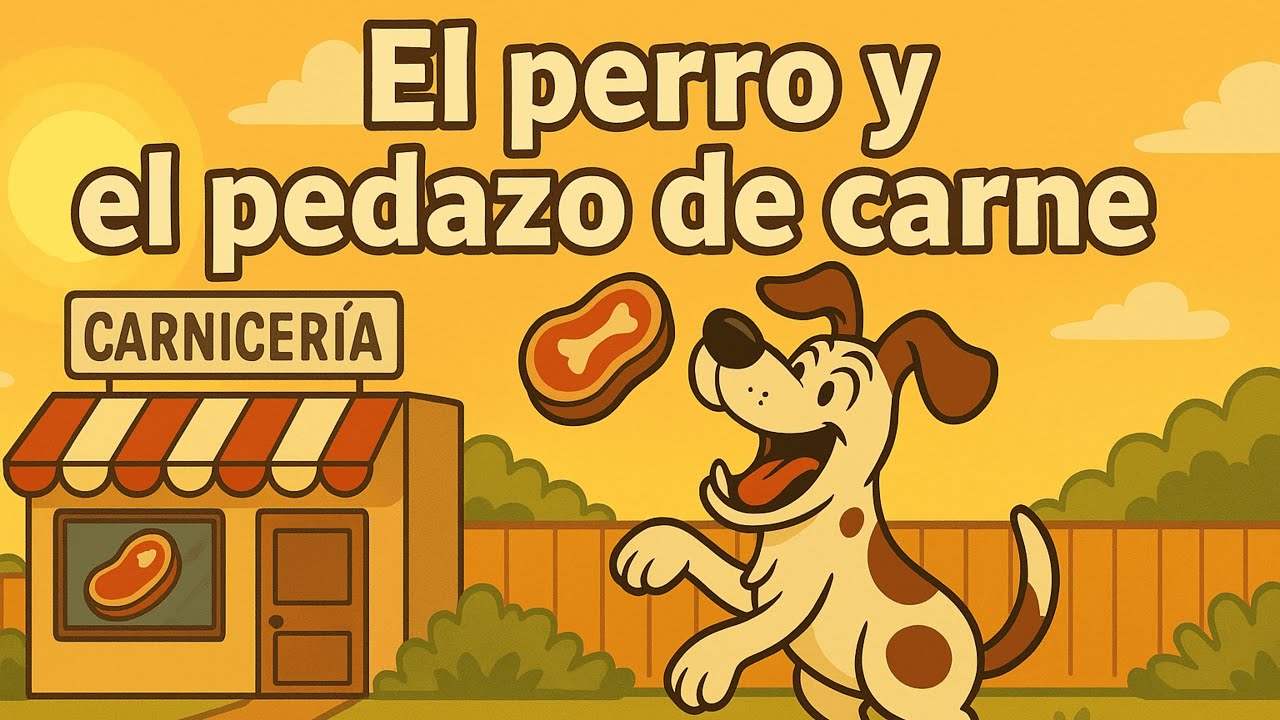 El perro y el pedazo de carne