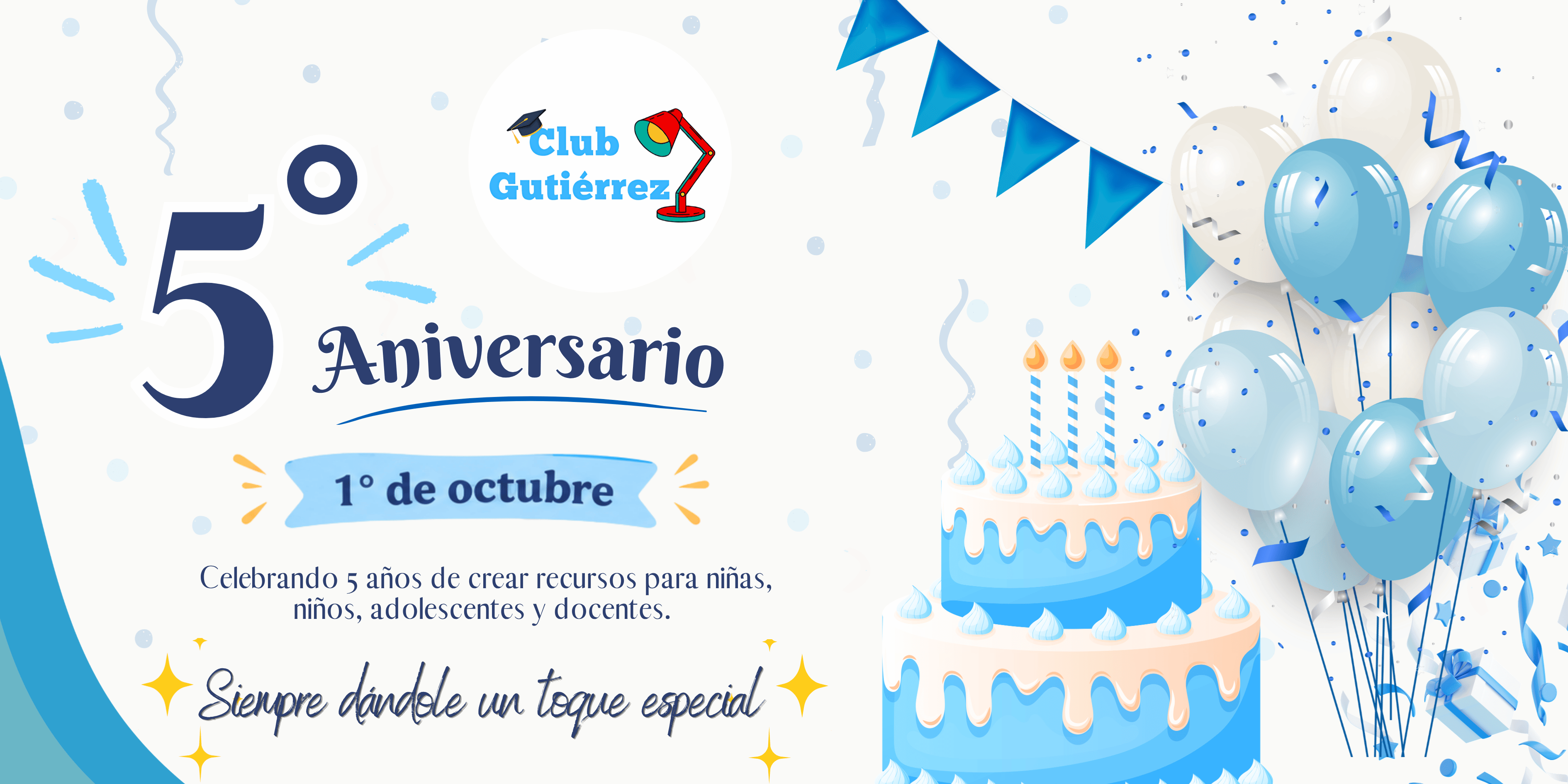Quinto aniversario de Club Gutiérrez, 1.º de octubre