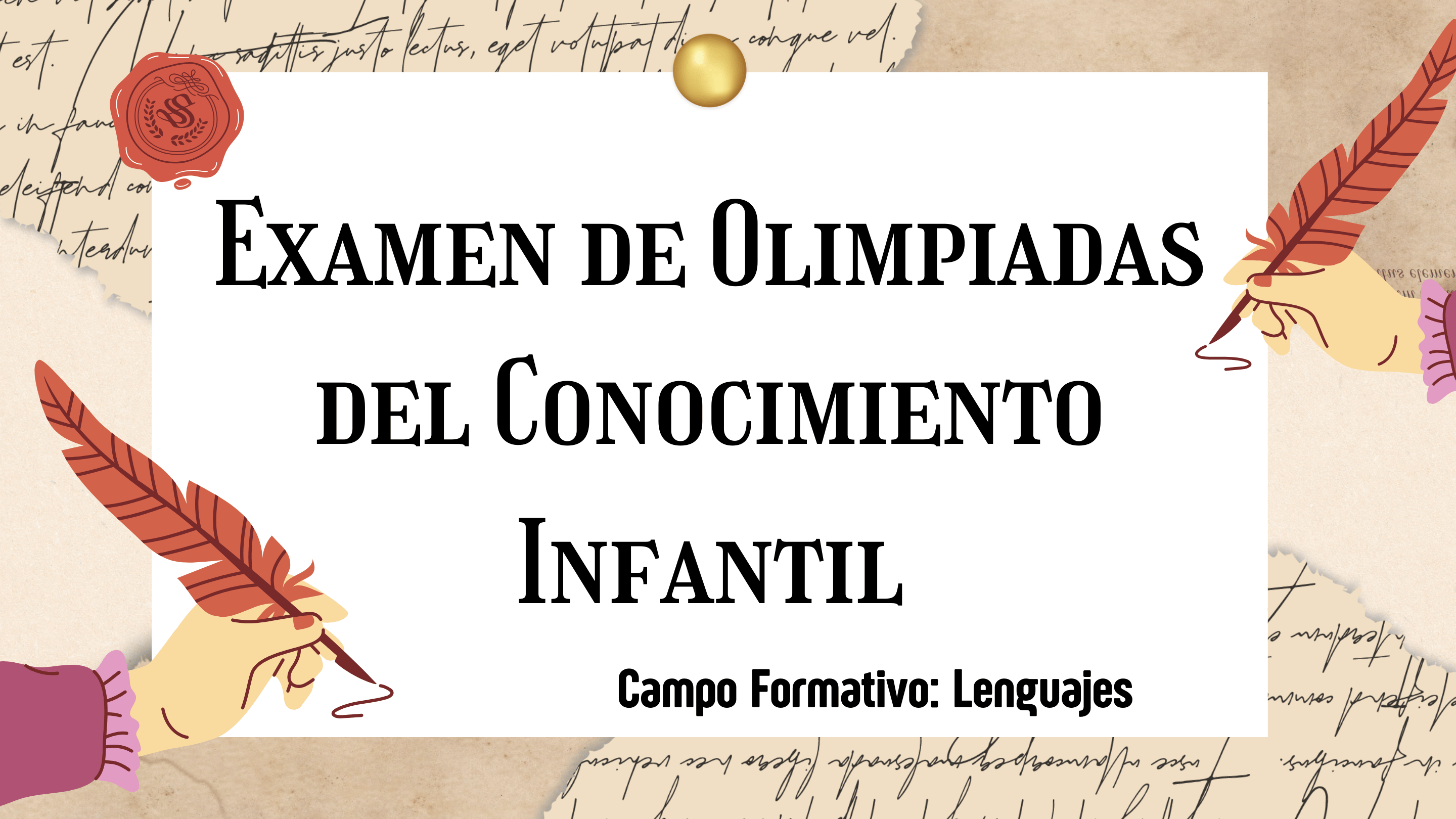 Examen de Olimpiadas del Conocimiento Infantil